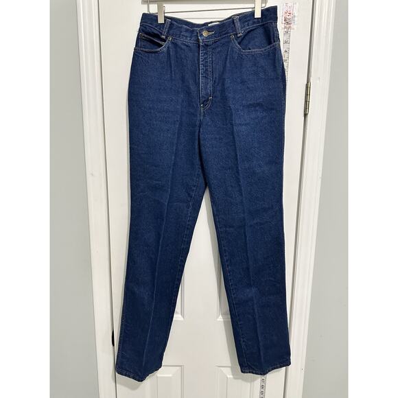 Calvin Klein Size 30x30 Vintage 14 Mod 10 80s Blue Jeans Straight Leg High Rise - Picture 2 of 11